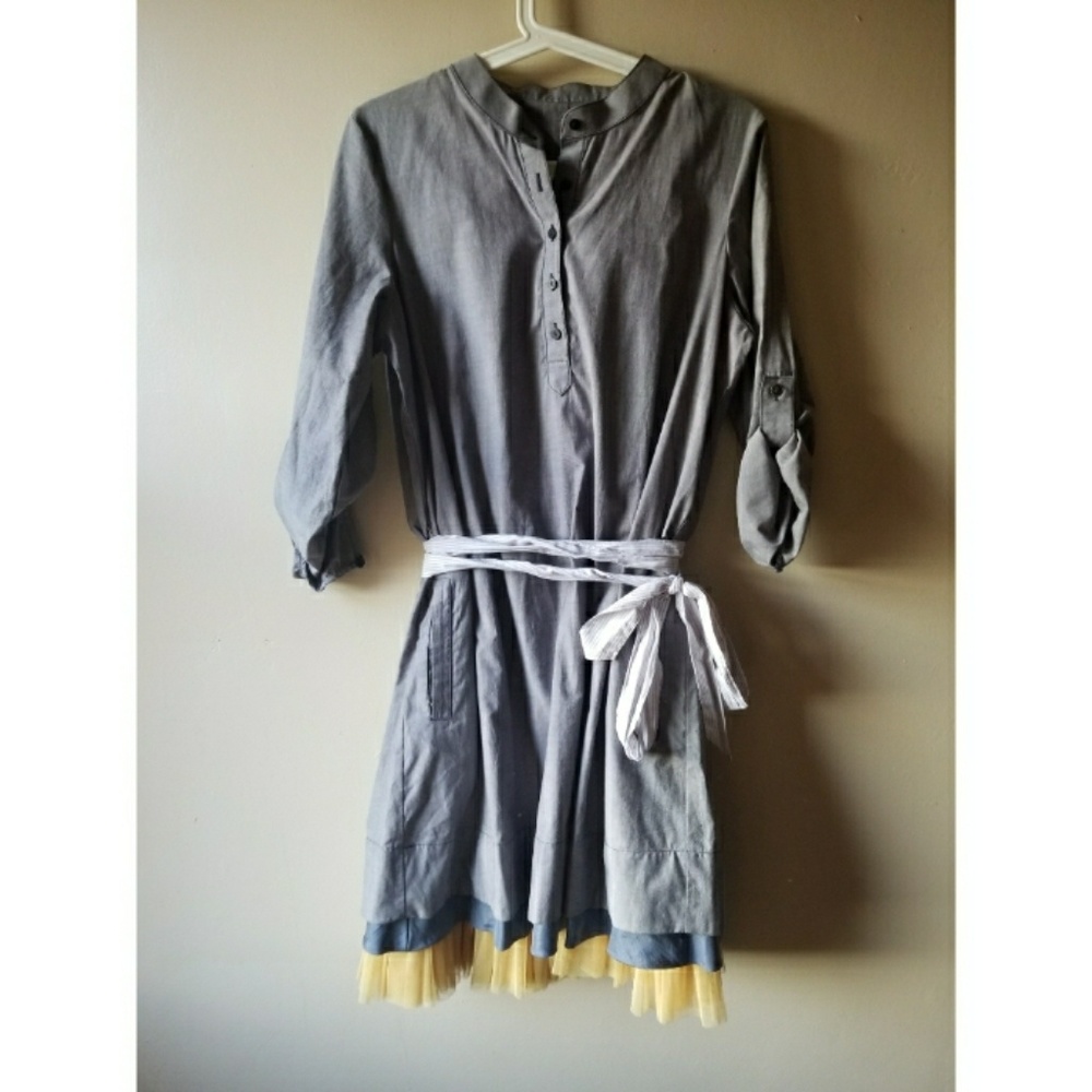 Anthropologie Gray Tunic Dress NWOT condition